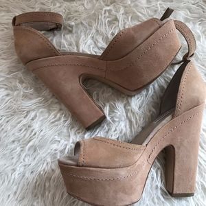 Steve Madden "Grettta" Platform Ankle Strap Heels